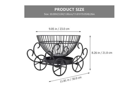 Carriage Shaped  Decorative Fruit Basket