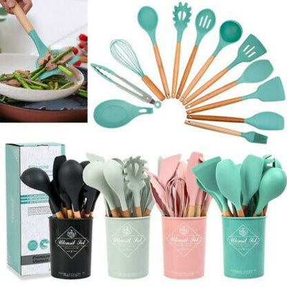 12 PCS Silicone Cooking Utensils Set