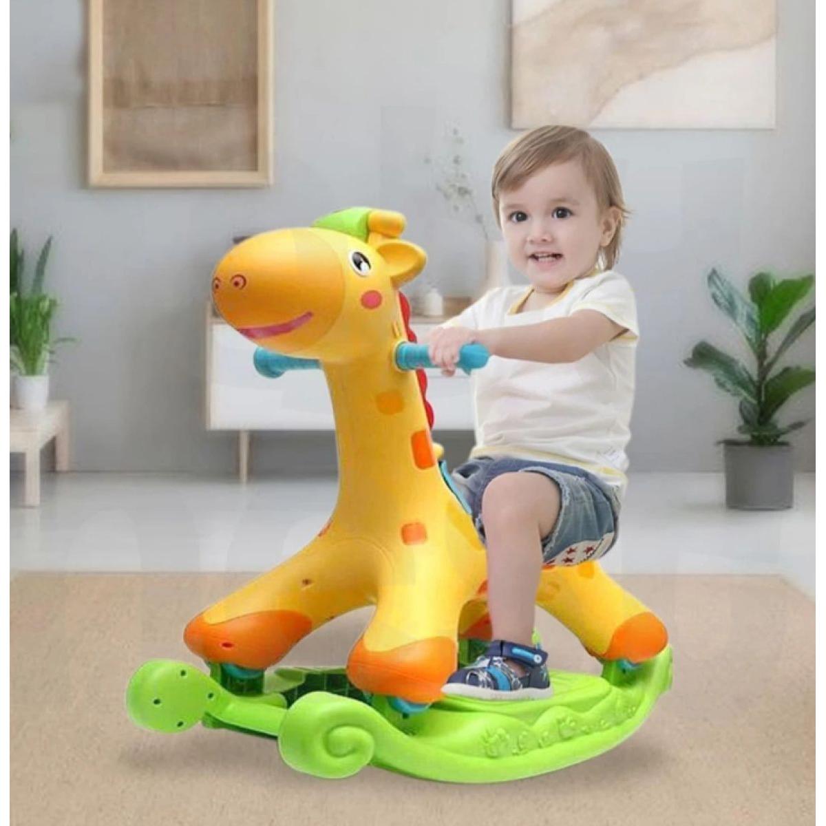 2 in 1 Rocker & Scoot Riding Rocking Giraffe Ride On