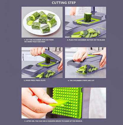 Multi-functional Manual Vegetable Cutter Slicer