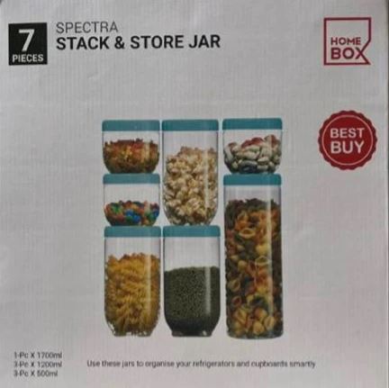 7 Pieces Homebox Stack And Store Jars