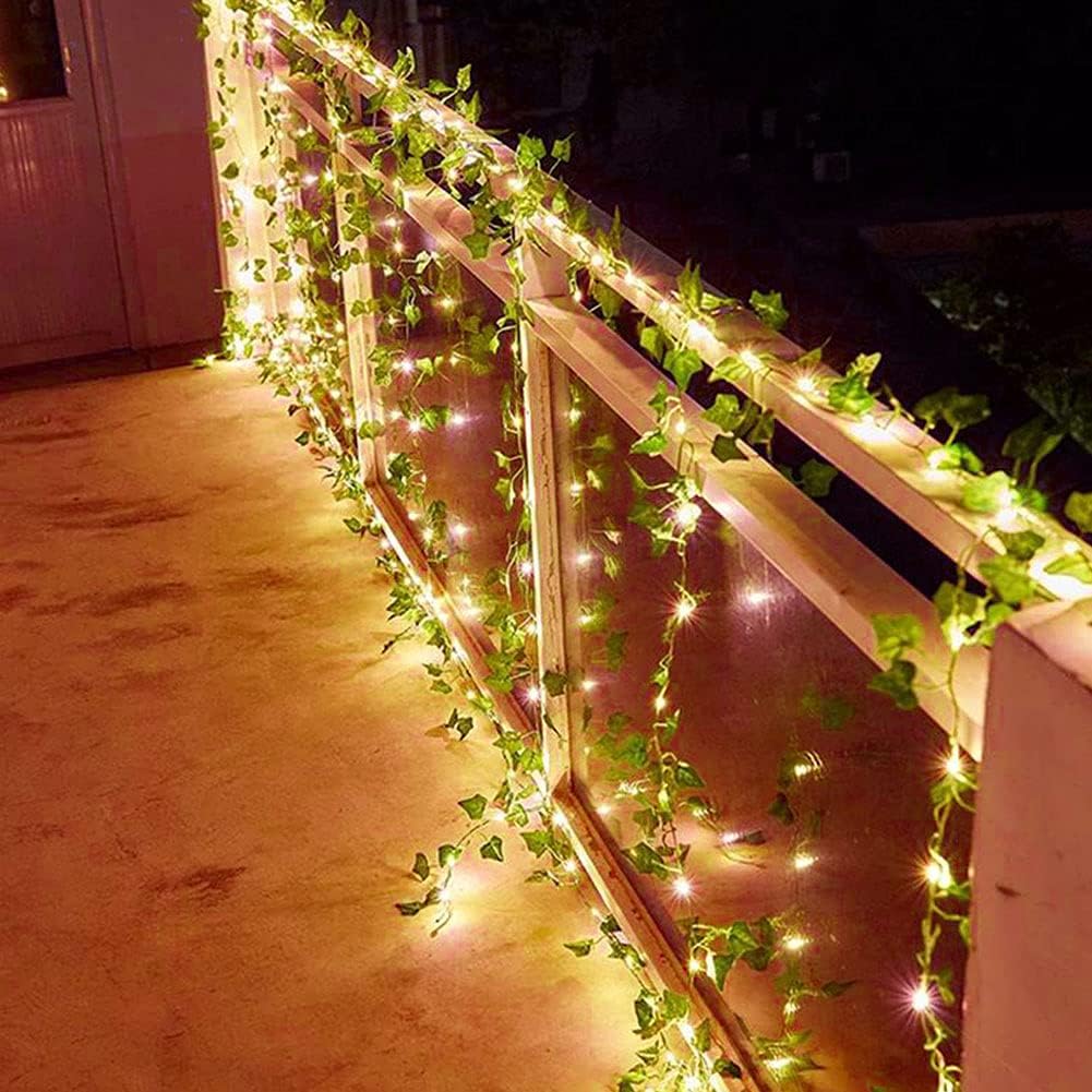 Leaf Garland Plant Fairy Lights For Home Decoration