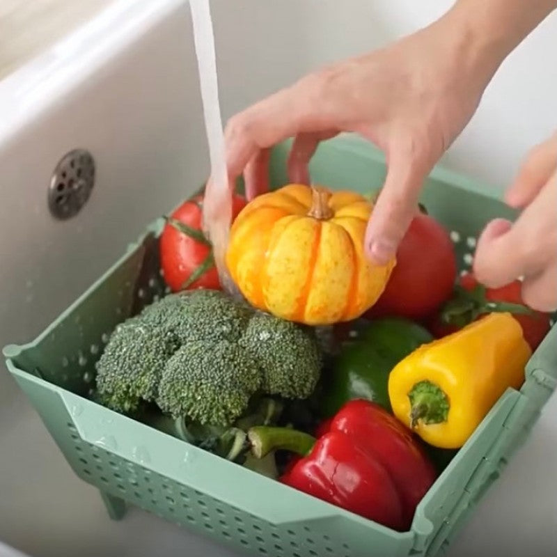 Foldable Drain Basket with Resting Feet