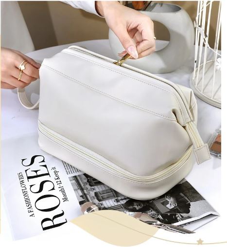 Large Double Layer Cosmetic Bag