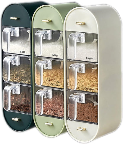 Self Adhesive Wall Mounted Spice Box with Handle