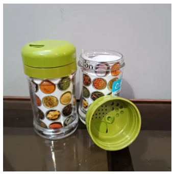 2 Pcs Ziba Sazan Plastic Seasoning Storage Spice Shaker (Large)