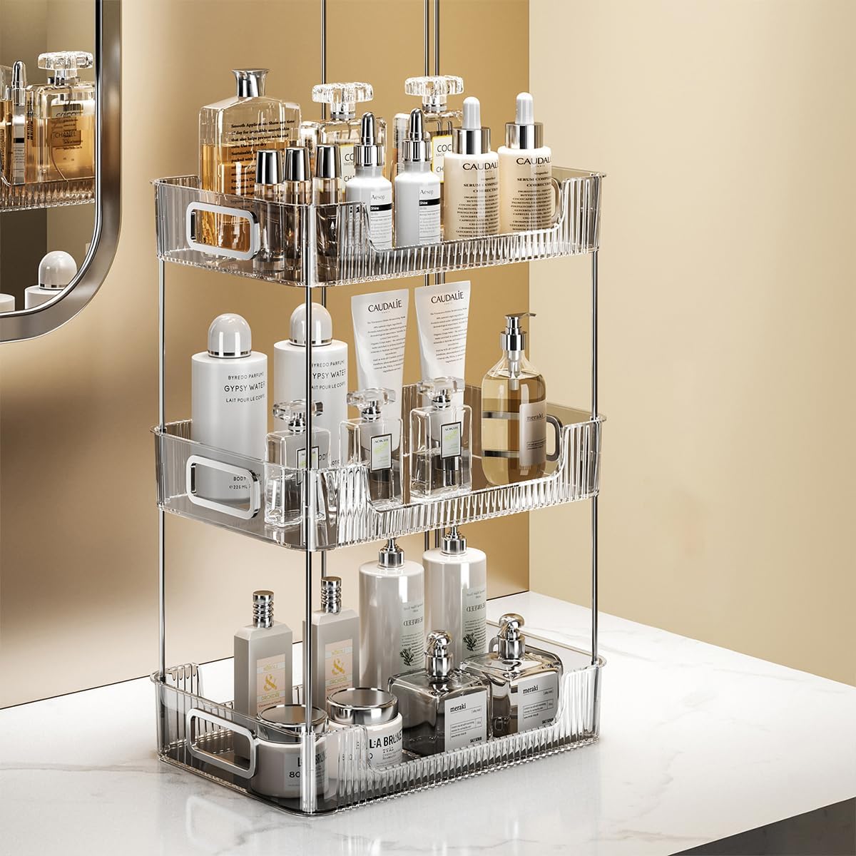 3-Tier Acrylic Multi-Purpose Vanity Display Rack