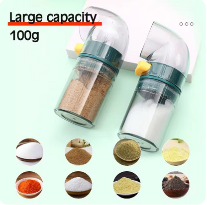 Pack of 3 0.5 Gram Measurement Click Spice Bottle With Stand