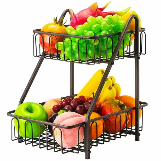 2-Tier Countertop Fruit & Vegetable Basket