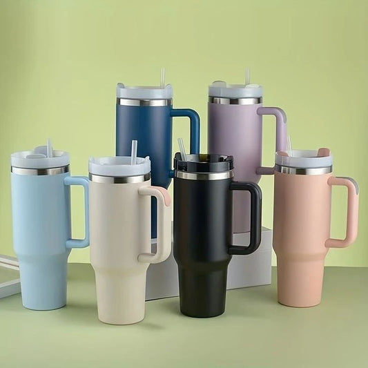 1200 ml Tumbler with Handle Straw