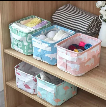 Non Woven Foldable Storage Basket