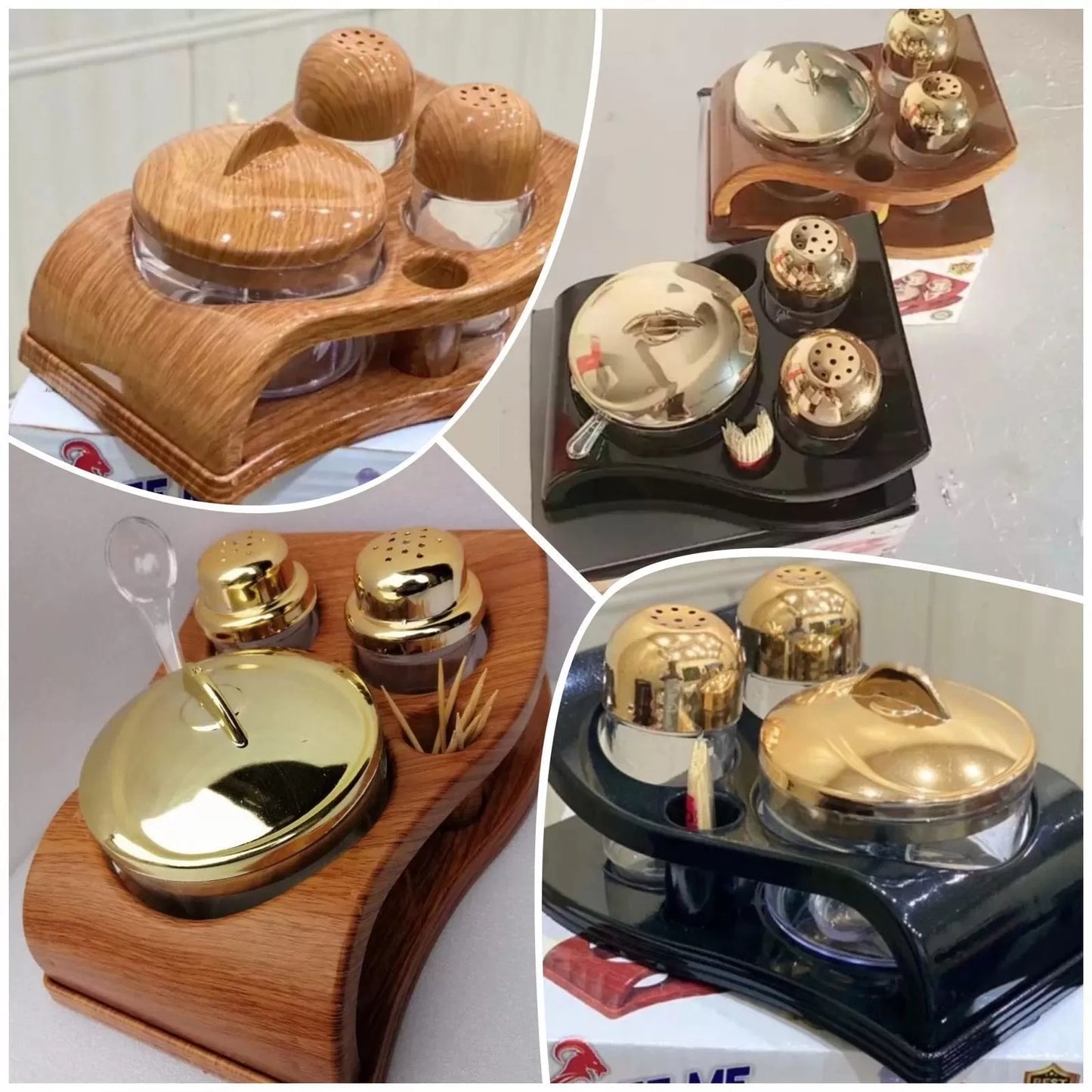 Wood Style Salt & Pepper Shaker