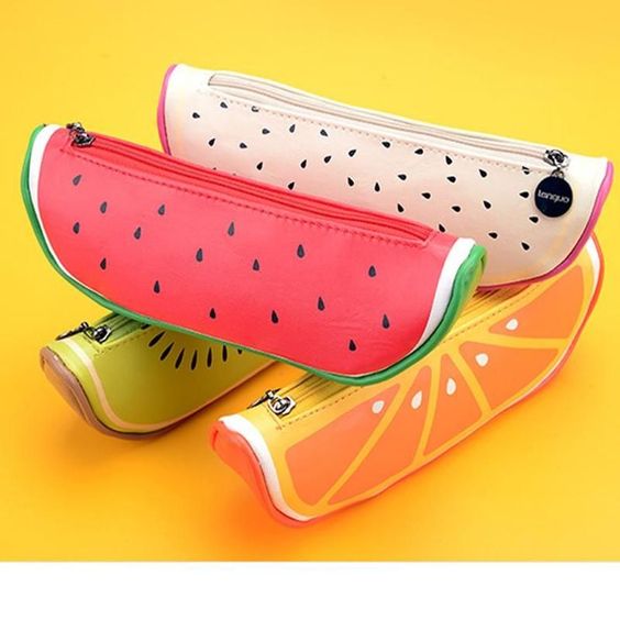 Cute Fruit Shaped Stationery Pencil Box Case