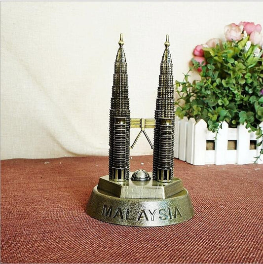 Twin Tower Metal Ornament