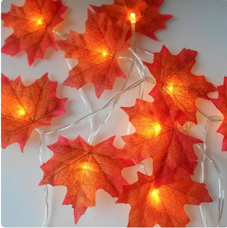 Artificial Maple leaves fairy lights for decoration