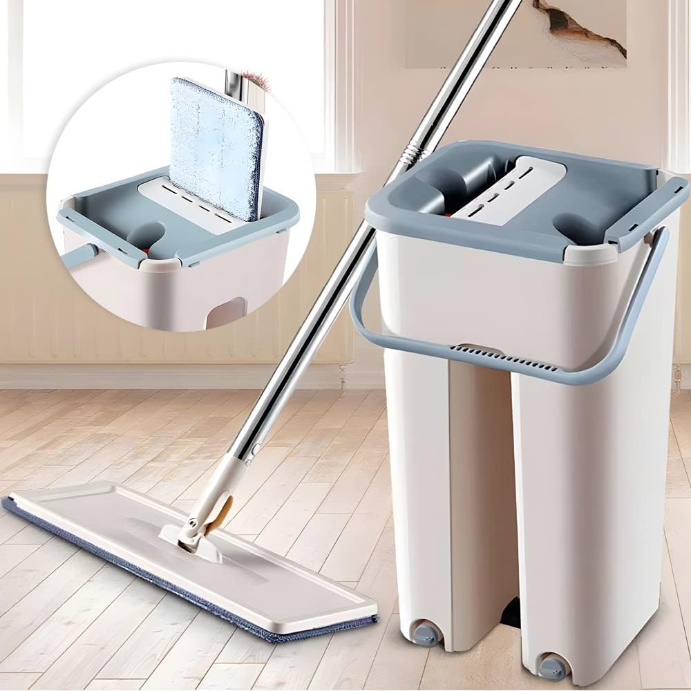 Automatic Spin Mop with Bucket for Home and Kitchen