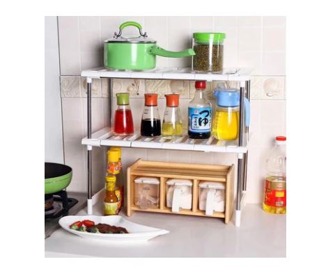 2 Tier Under Sink Expandable Rack