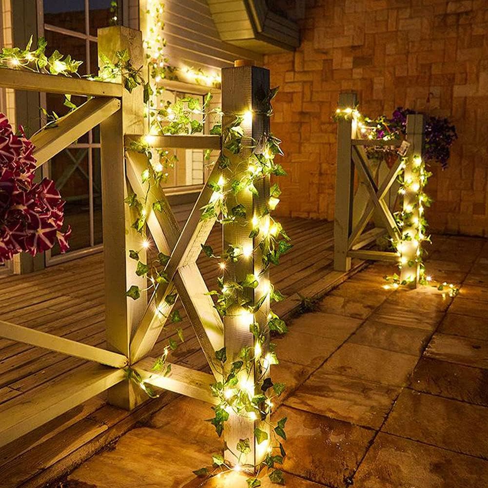 Leaf Garland Plant Fairy Lights For Home Decoration