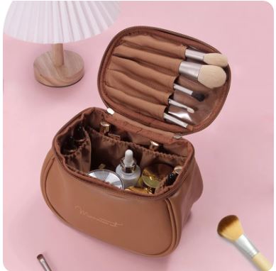 Cute PU Leather Makeup Bag For Women