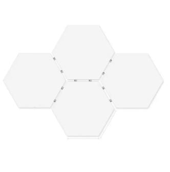 10 x 10 Pack of 4 Hexagon Canvas For Acrylic Painting