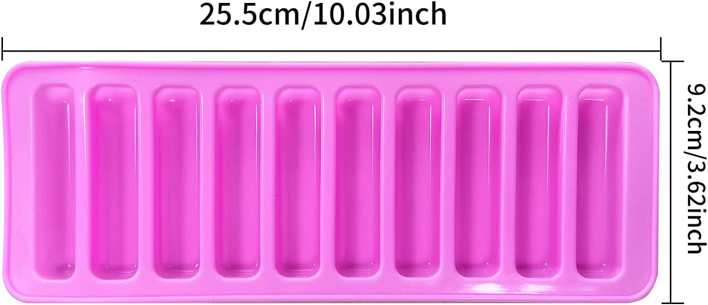 10 long strip silicone chocolate mold, Ice cube tray