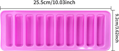 10 long strip silicone chocolate mold, Ice cube tray