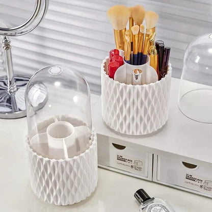 Sleek 360° Rotating Makeup Brush Holder