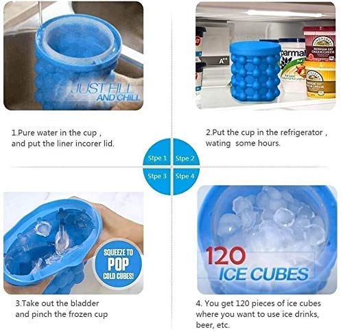 Silicone Pop Ice Cube Maker Genie