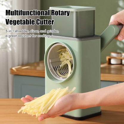 3 in 1 manual vegetable chopper, slicer, shredder