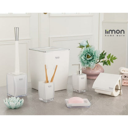 Limon Classic 6 Pcs Bathroom Set White