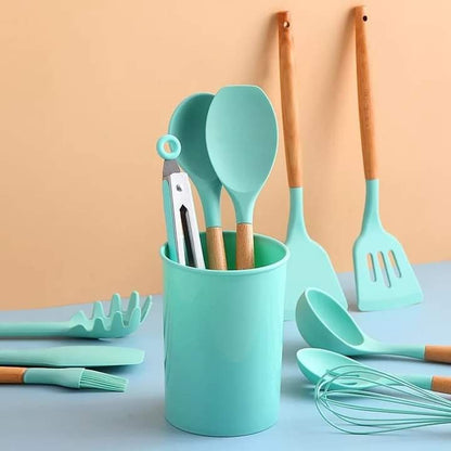 12 PCS Silicone Cooking Utensils Set