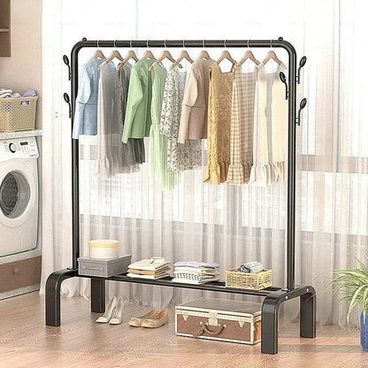 Cloth Hanging Stand Metal Shoes and Garments Storage Rack