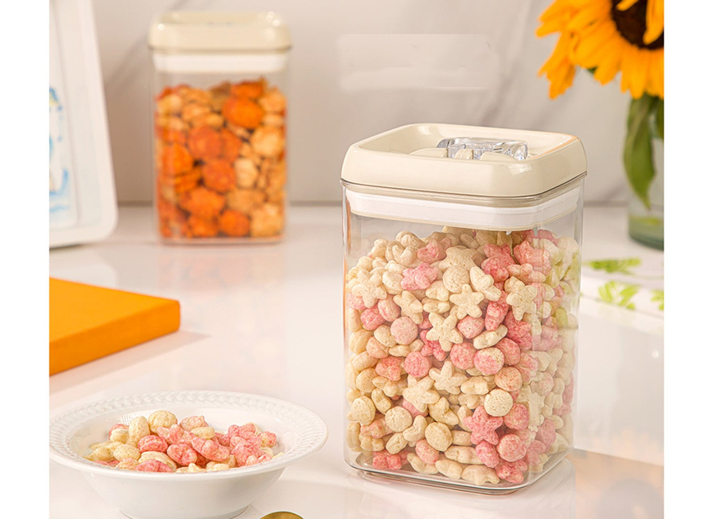 Food Storage Airtight Acrylic Canister Jar