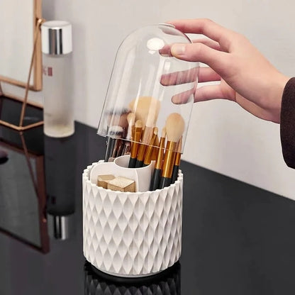 Sleek 360° Rotating Makeup Brush Holder