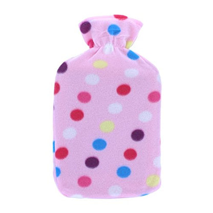 JAF Hot Water Bottle With Soft Fleece Cover