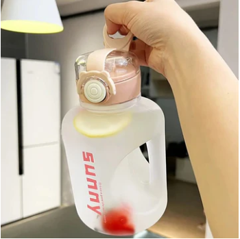 Summer Outdoor Water Bottle With Straw