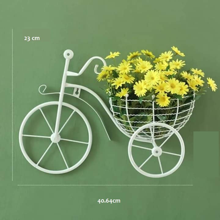 Bicycle Design Wall Basket For Home Decoration