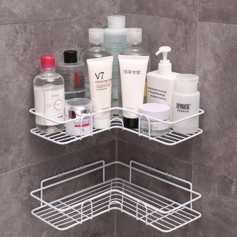 Triangular Corner Metal Washroom Stand