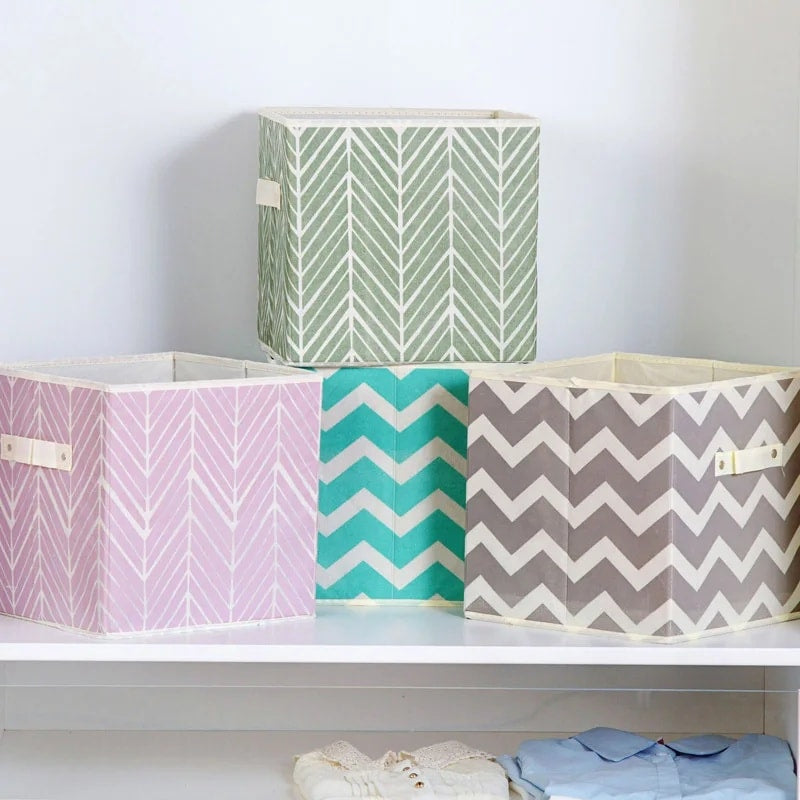 Fabric Cloth Storage Cube Box Bin