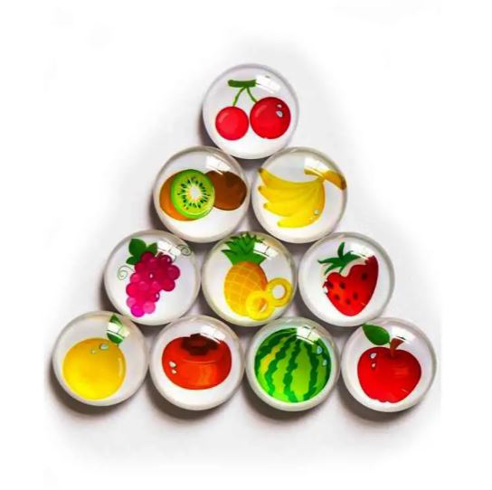 Fridge Magnets for Kitchen Refrigerator - Set of 12 Pieces