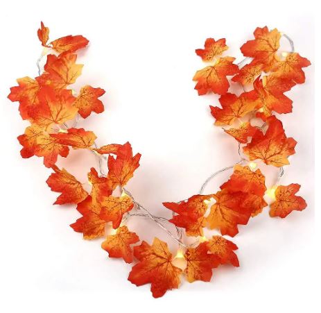 Artificial Maple leaves fairy lights for decoration