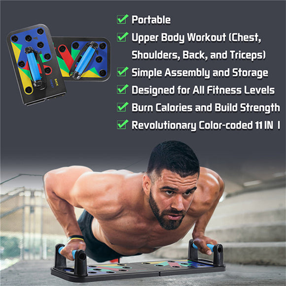 Foldable Multi Function Work Out  Gym Pushups Board