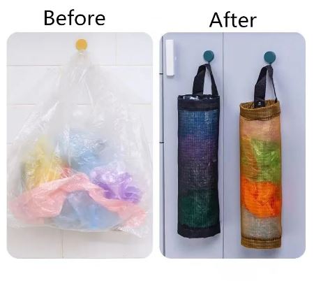 Wall Mount Plastic Bag Holder Dispenser