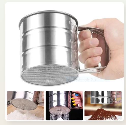 Stainless Steel Flour Sifter,  Sieve Sugar Bake Pastry Tool