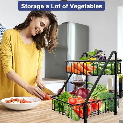 2-Tier Countertop Fruit & Vegetable Basket