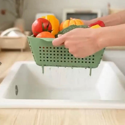 Foldable Drain Basket with Resting Feet