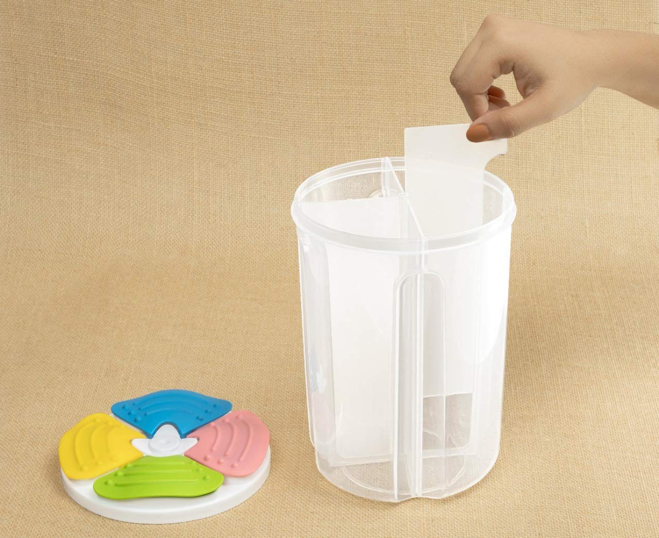 2500mL 4 Grid Cereal & Dry Food Storage Container