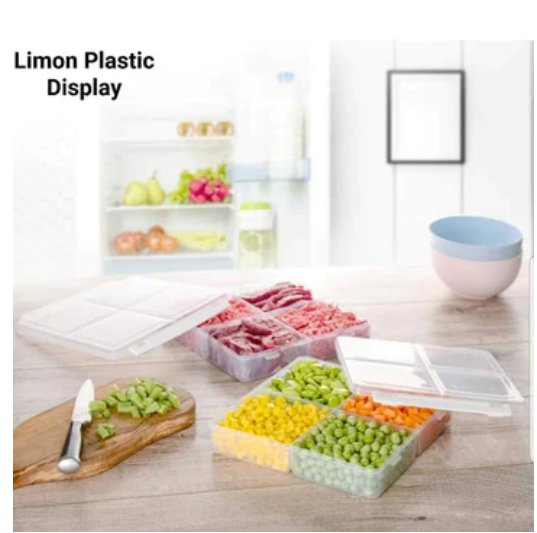 Limon 4 Section Freezer Box With Lid 250ML