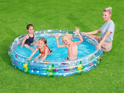 Bestway 51005 Deep Dive 3-Ring Summer Garden Kids Pool