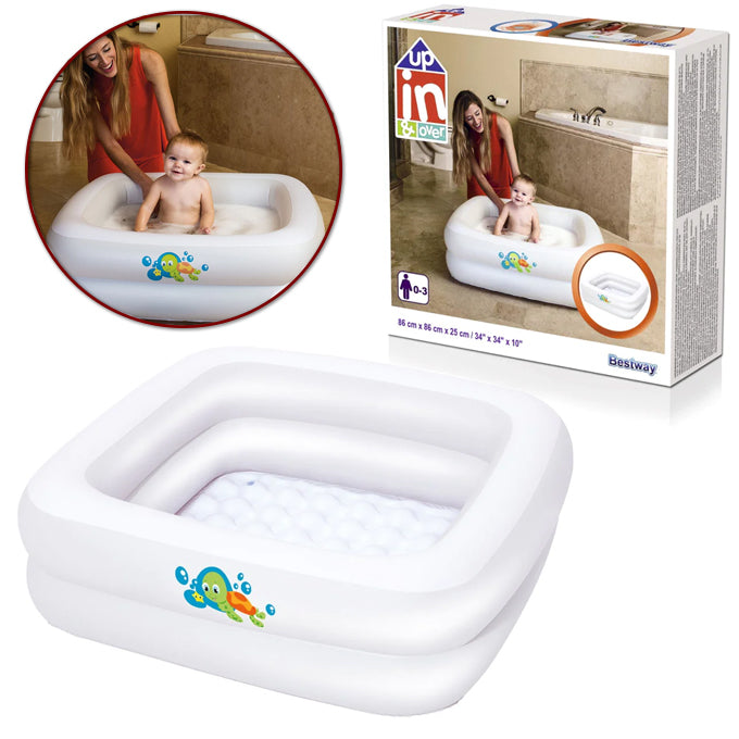 Bestway 51116 Double-Ring Inflatable Baby Bath Tub Pool